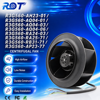 Ventilador Centrífugo Original R3G560-AP23-77 EC, 400V, 3000W, 560mm, Curvatura Inversa, para HVAC, Manejo de Aire, Refrigeración, Repuesto