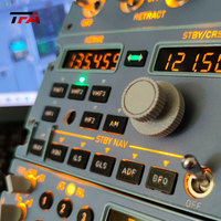 Solution de panneau de commande de vol pour simulateur de vol Airbus avec modules de contrôle de fréquence, d'éclairage et de transpondeur - Vente directe usine professionnelle