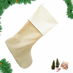 Chaussettes géantes en lin RubySub pour sublimation, chaussettes vierges pour décorations <span class=keywords><strong>de</strong></span> chaussettes <span class=keywords><strong>de</strong></span> Noël - Product Image 6