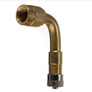 1Pcs Della Bicicletta Auto Moto Pneumatico In Ottone Valvola di 90 Gradi di Estensione Tubo Della Valvola In Metallo Asta di Prolunga Gonfiabile Ugello Tubo di Prolunga - Product Image 1