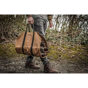 Échantillon gratuit : Sacs porte-bûches en toile cirée, prix usine, pour le stockage en vrac de bûches de bois de chauffage et les transporteurs de bois de chauffage - Product Image 4