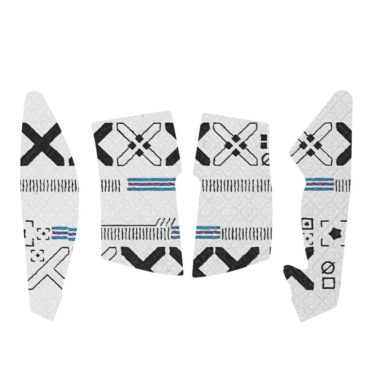 1pcs demi-pack souris autocollant-blanc