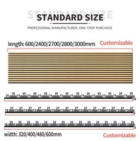Panneau acoustique en bois naturel Akupanel, panneau acoustique en bois à lattes, absorption acoustique efficace, ignifuge, panneaux muraux acoustiques en bois à lattes