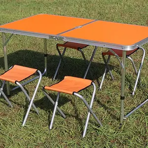 Barbekü açık modern mobilya taşınabilir alüminyum plaj piknik kamp açık katlanır masa
