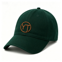 Cappello Goras Vintage in Cotone Lavato Disponibile, Logo Ricamato Personalizzato, Cappellino da Baseball Regolabile a 6 Pannelli con Visiera Curva