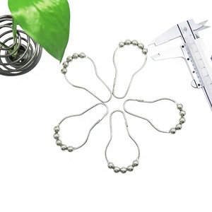 YIWANG Crochet de rail de rideau de douche en métal facile à rouler - Product Image 2