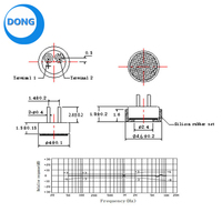 Microphone à électret d'enregistrement Bluetooth 4015P DIP MIC haute sensibilité 4*1.5mm