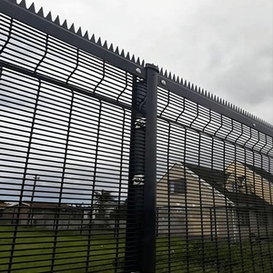 Cercado de malla de alambre de alta seguridad de 4x4mm recubierto de polvo 358 malla antiescalada vista clara cercado puertas de enrejado - Product Image 6