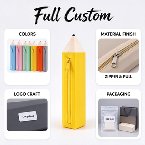 <span class=keywords><strong>Astuccio</strong></span> a Forma di Matita, Morbido al Tatto, 22cm, <span class=keywords><strong>con</strong></span> Cerniera, Borsa per Cancelleria, 7 Colori, Portapenne Originale per Studenti - Product Image 4
