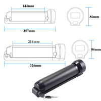 Batería de Iones de Litio para Bicicleta Eléctrica, Batería de 24V, 36V, 7Ah, 8.7Ah, 10.5Ah, 250W, 350W, Ride1Up Roadster Apollo Phaze