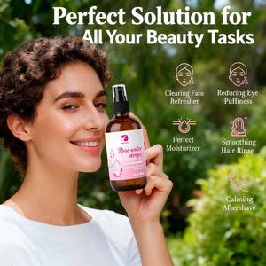 OEM Bio-Kräuter öltropfen Haar nägel und Gesichts feuchtigkeit creme Ergänzungen Rosenwasser tropfen Gesichts gesundheits produkte - Product Image 4