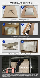 Kidoir Lavabo da Bagno Moderno e Bacino con Certificazione cUPC Nord America per Hotel Mobile Lavabo in Ceramica Sanitaria Bacino Moderno - Product Image 6