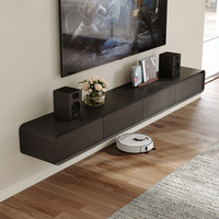 Meuble TV multifonctionnel de luxe moderne en bois massif, table TV, meuble de salon, unités murales TV pour salon