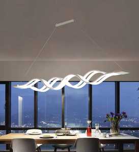 Lampu Gantung Chandelier LED Modern, Lampu Gantung LED Aluminium 60W, Lampu Gantung LED Dimmable untuk Ruang Makan - Product Image 4