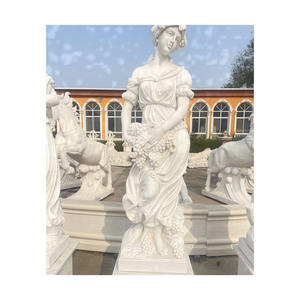 Vrouw Standbeeld Decor Huis Europese Design Stijl Wit Marmer Steen Sex Meisje Standbeeld Sculptuur - Product Image 4