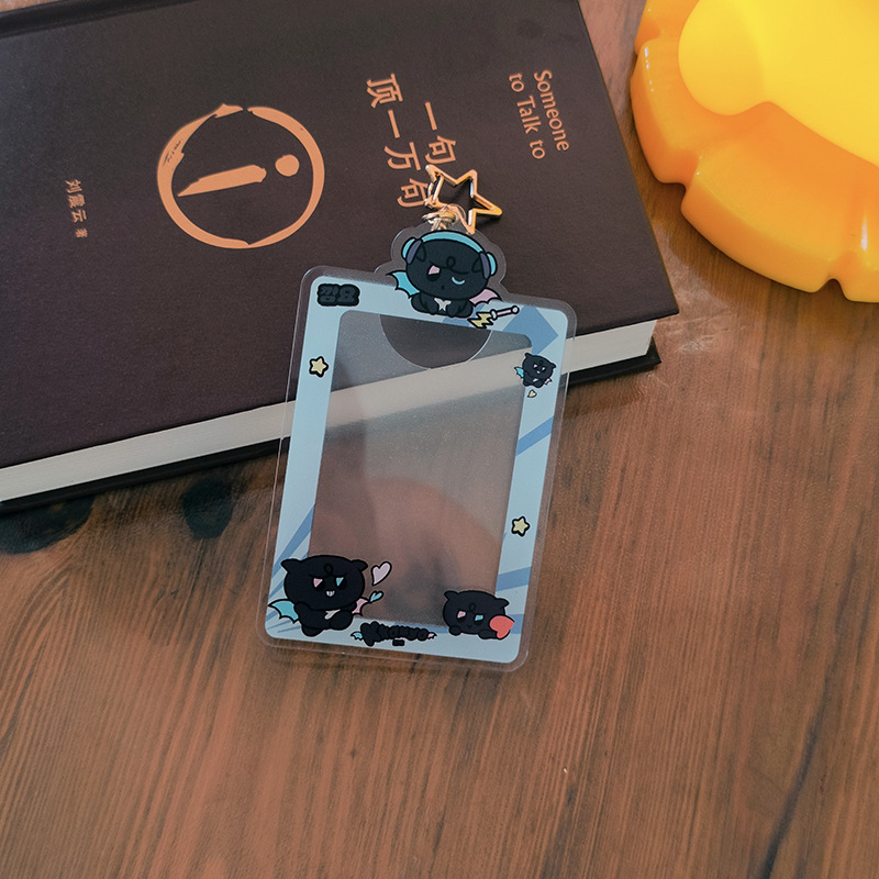 KPOP ATEEZ MIGHTEEZ Photo Frame Acrylic Card Holder Keychains
