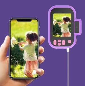 Appareil photo numérique de poche mignon pour enfants, double objectif, écran d'avertisseur instantané, contrôle facile, gadget idéal pour le jeu quotidien, cadeau pour adolescents - Product Image 5