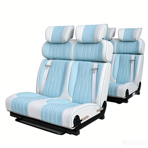 Asiento Cama Convertible Ajustable, Plegable, Cómodo e Impermeable de Cuero PU de Lujo para Campervan, SUV y Furgonetas Grandes - Product Image 1