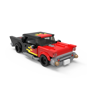 BuildMOC MOC-87788 57 Chevy Matchbox version Plastic Educational Building Blocks Toy Vehicle Car for Kids