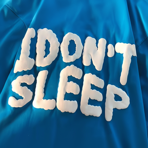 Fashion Frenzy Logo personnalisé Design Style unique T-shirt bouffant abstrait pour hommes Pull 100% coton avec décolleté - Product Image 1