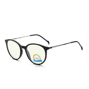 Venta al por mayor marco de gafas para cara redonda-Jack-Gafas De bloqueo De luz azul y púrpura para Mujer, montura ligera TR90, color gris, venta al por mayor
