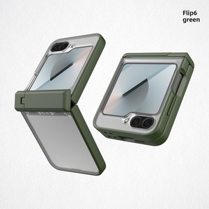 Étui de protection pour Samsung Z Flip 6, avec coque coulissante pour écran pliable, clip arrière, support et protection intégrale, pour l'export. - Product Image 6