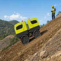 Compacteur vibrant à rouleaux doubles de 1,8 tonne, conforme aux normes EPA et CE, portée de contrôle de 50 m, pour le marché mondial
