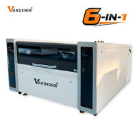 Machine laser multifonctionnelle 6-en-1 CNC à portique pour découpe, soudage, nettoyage et gravure laser CO2