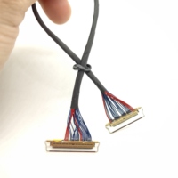 Câble LCD LVDS 0,5 mm avec connecteur 20453-240t vers connecteur Hirose DF14-30S-1.25C