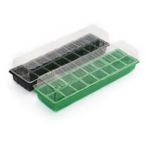 Plateaux <span class=keywords><strong>de</strong></span> semis en acier inoxydable, 16 cellules (2x8), pot <span class=keywords><strong>de</strong></span> graines <span class=keywords><strong>de</strong></span> <span class=keywords><strong>jardin</strong></span>, plateau <span class=keywords><strong>de</strong></span> démarrage avec trous <span class=keywords><strong>de</strong></span> vidange, pour le jardinage et la ferme - Product Image 1