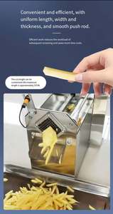 Machine de découpe automatique électrique pour fruits et légumes en bâtonnets : igname, pomme de terre, carotte, radis, patate douce, concombre - Product Image 4