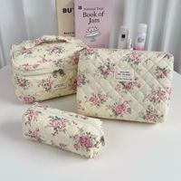 Tas Kosmetik Genggam Berhias Pita Grosir Pabrik, Tas Penyimpanan Perjalanan yang Dapat Dipisah untuk Produk Perawatan Kulit