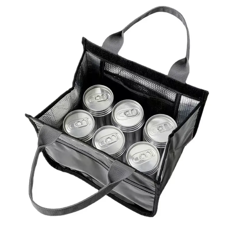 Borsa termica termica per pranzo Cooler da 6 lattine in pelle sintetica da donna