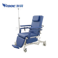 Chaise de transfusion médicale électrique à prix abordable pour la collecte de sang, la dialyse, la donatricité, l'infusion intraveineuse clinique
