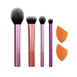 Custom Logo Unique Colourful Makeup Brush Private Label High-end Luxury Professional Makeup Brush Beauty Egg Set