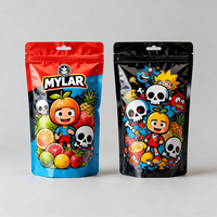 Sacs en Mylar personnalisés anti-odeur, sachets stand-up pour aliments lyophilisés, bonbons et gommes, emballage 3,5g 14g