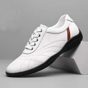 Zapatos Casuales Blancos con Cordones, Punta Redonda, Forro de Malla, Suela de Goma, Entresuela de EVA, Estilo Deportivo para Todas las Temporadas - Product Image 1