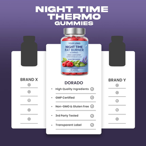 Gomitas Quemagrasas Nocturnas Certificadas por GMP, Suplemento Dietético para Reducir Grasa Abdominal, Gomitas Quemagrasas Premier - Product Image 3