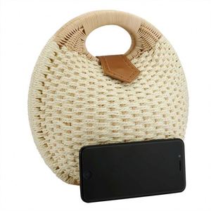 Sac fourre-tout en PVC à motif noué, sacs à main petits en paille tressée, personnalisables, de style italien, de Yiwu - Product Image 2