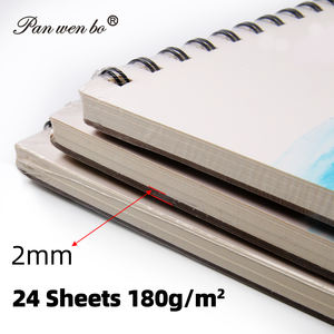 Bloc de <span class=keywords><strong>papier</strong></span> <span class=keywords><strong>aquarelle</strong></span> 24 feuilles 180g, <span class=keywords><strong>papier</strong></span> <span class=keywords><strong>aquarelle</strong></span> <span class=keywords><strong>A2</strong></span> A3 A4 pour peinture artistique - Product Image 3