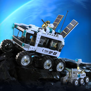 Tuomu T5015 Lunar Pioneer Cartoon Educational <b>Model</b> <b>Building</b> Kit 800+ Pieces Power-Free Space Exploration Toy for Boys Ages 7-14 - Product Image 1