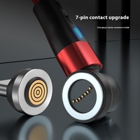 Kabel Pengisian Daya Magnetik 3 in 1 Bahan Aluminium Alloy Grosir 1M 2M 3A Pengisian Cepat 540 Derajat Kabel Usb-c Magnetik