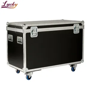 Heavy Duty Flight Road Case 44" X 22" Extra High (25") ATA Cable Truck Flight Case Cable Cases with Wheels