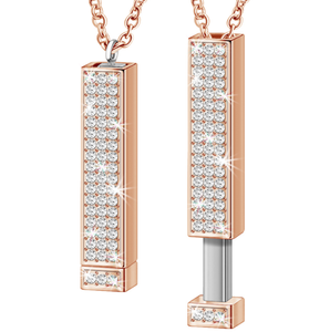 Collier pendentif croix évolutif <span class=keywords><strong>en</strong></span> alliage Cooper Long pilier peut être gravé <span class=keywords><strong>mots</strong></span> meilleur cadeau pour <span class=keywords><strong>elle</strong></span> - Product Image 1