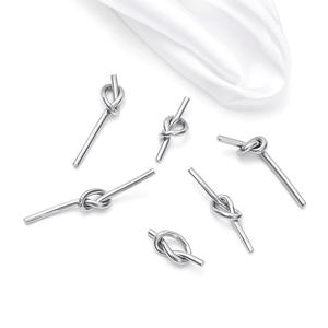 Roestvrijstalen Knoop Love Charm Hanger Sieraden Maken Benodigdheden Voor Diy-Eindeloze Knoop Symbool Charme - Product Image 2