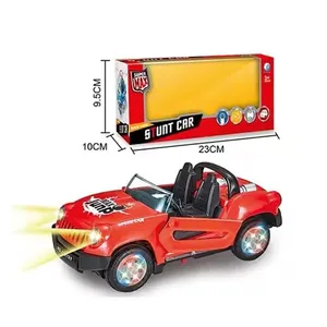 Child Funny Play B/O Electric Dancing Car Toy With Light Music Dancing And Automatic Door Function Stunt Car Vehicle Toys Kids