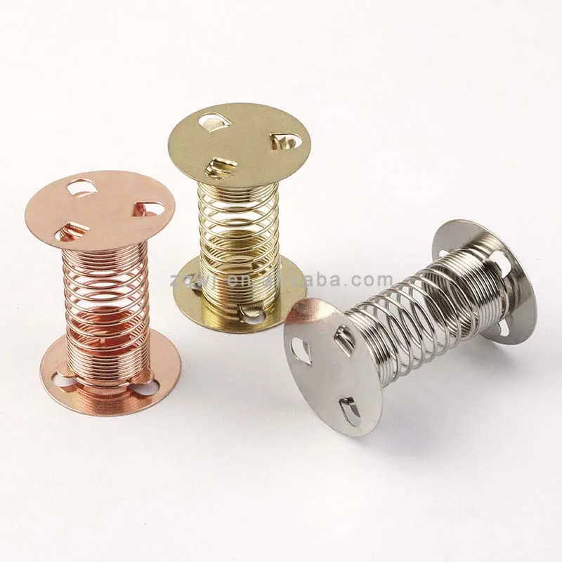 Accessori per smorzamento in acciaio inox 35*25mm accessori giocattolo a molla girevole a doppia faccia con Base a tre fori per artigianato fai da te a dondolo