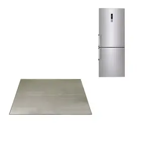 Manufacturer custom brushed mirror printed tempered glass panel kitchen appliances refrigerator glass door cover