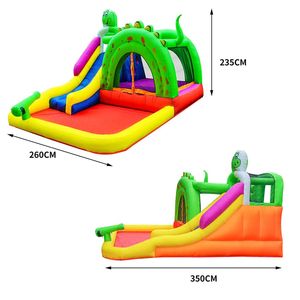 Toboggan aquatique gonflable drôle <span class=keywords><strong>de</strong></span> maison <span class=keywords><strong>de</strong></span> bulle d'Oxford avec la piscine pour des enfants - Product Image 4
