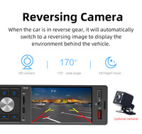 Radio estéreo para coche 1DIN MP5 con pantalla digital IPS de 4,1 pulgadas, reproductor Bluetooth con pantalla táctil, Radio Multimedia para coche con CarPlay